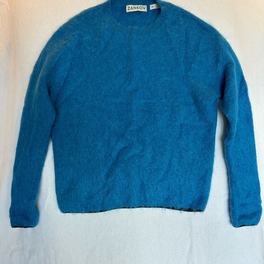 Plush Azure Women's Crew Neck Sweater
